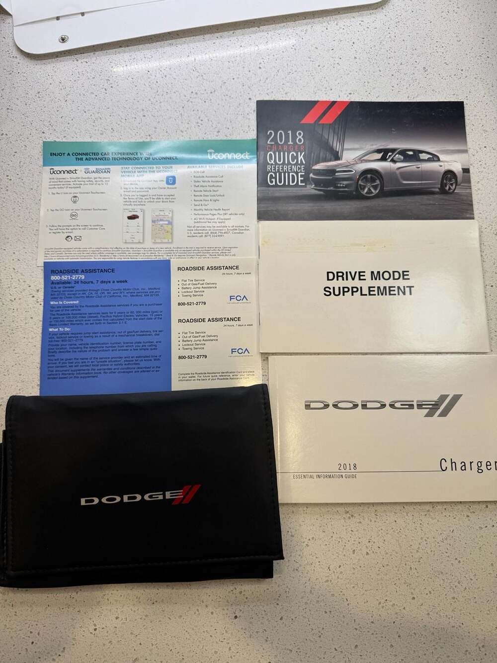 2018 Dodge Charger Owner's Manual Handbook Set with Case